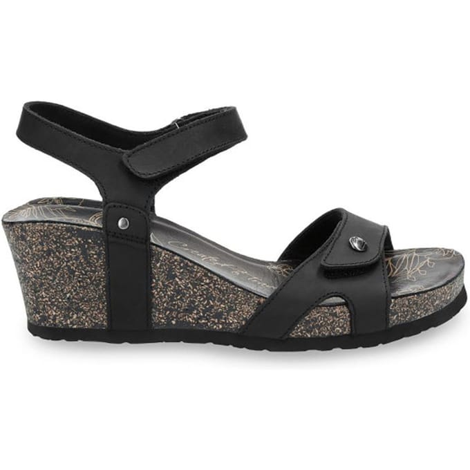 Panama Jack Julia Sandalen - Met Sleehak - Dames - Zwart - Maat 37