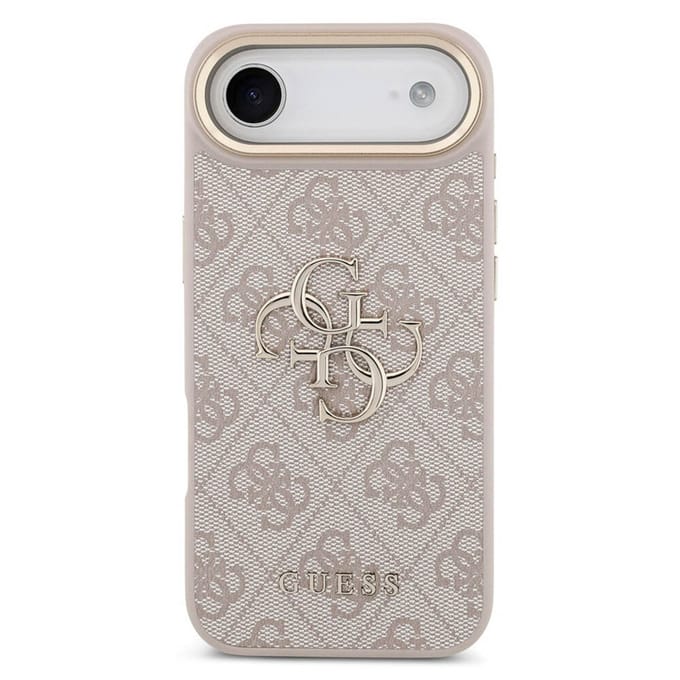 Guess Back Cover - iPhone 17 Air - Roze - Slanke TPU-bumper - Verhoogde randen voor bescherming