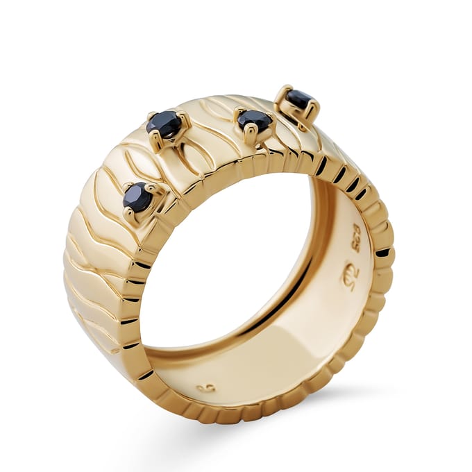 Orphelia Dames 925 Sterling Zilveren Ring - Goud ZR-7504/G