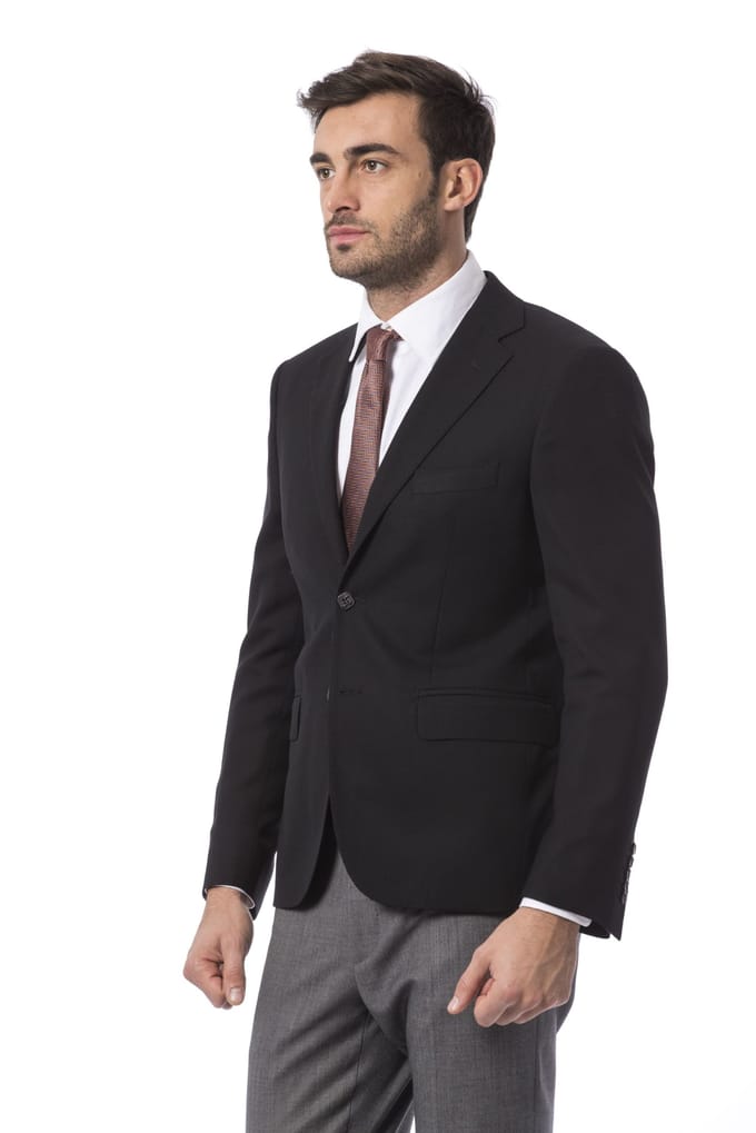 Billionaire Italian Couture Herenblazer van zwarte wol