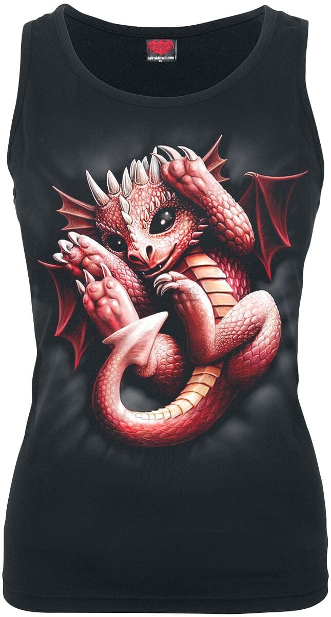 Spiral - Gothic Top - Whelp - S tot XXL - voor Vrouwen - zwart