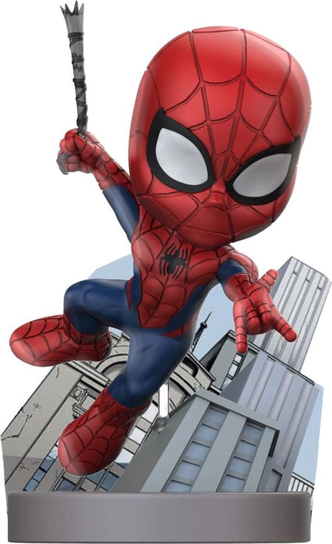 Marvel Superama Mini Diorama Spider-Man (Metallic)