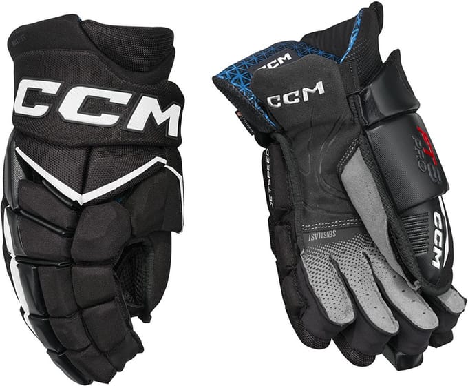 CCM - Jetspeed Ft8 Pro Ijshockeyhandschoenen - Junior - Zwart/wit - 12