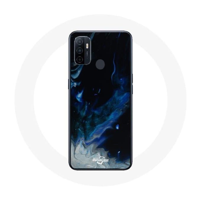 Oppo A53 achtergrond blauw hoesje