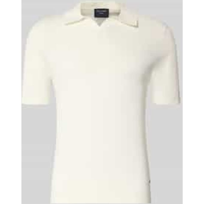 Slim fit Poloshirt van Mix van katoen en lyocell