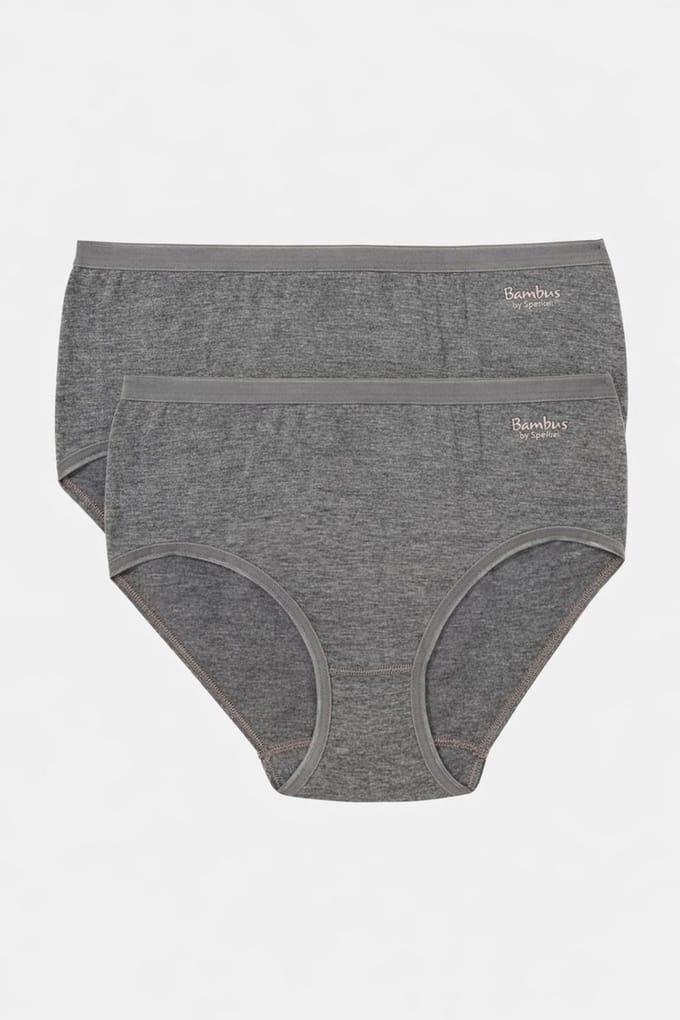 Speidel Bamboe Bamboo Bambus Swenja Dames Midislip 2 Pack - Grijs