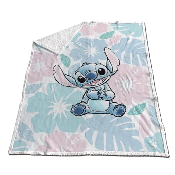 Stitch fleece plaid 130 x 170 cm - polyester