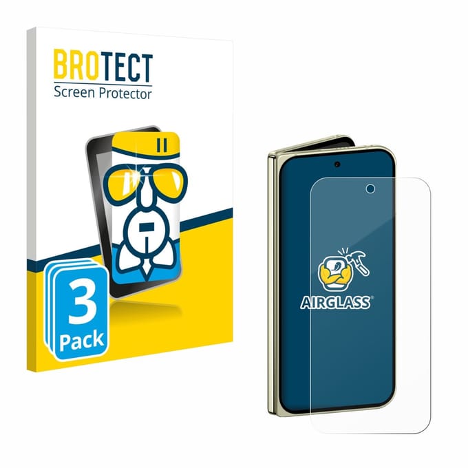 Screenprotector 3 Stuks voor Google Pixel 10 Pro Fold Beschermglas transparant