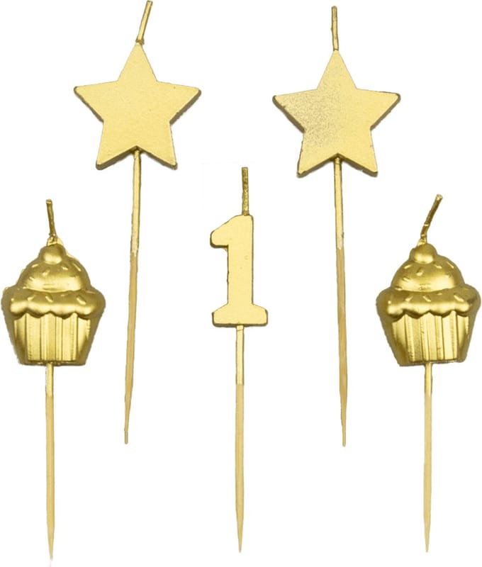 Party cake candles - 1 year