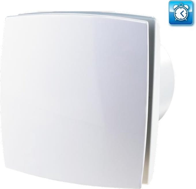 Vents Design badkamerventilator 125 mm met Timer - 167 m³/h - Wit