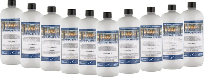 Handzeep Hammam Herbal 1 liter - set van 10 stuks - Voordeelverpakking