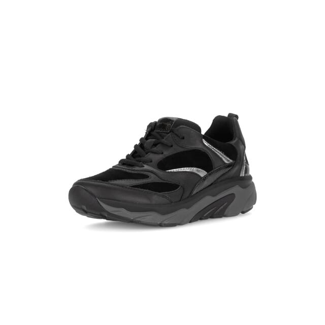 Gabor rollingsoft sensitive 76.936.47 - dames rollende wandelsneaker - Zwart - maat 37 (EU) 4 (UK)