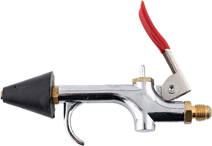 Perslucht Mondstuk - Reinigingsaccessoire - Auto Onderhoud - Efficiënte Reiniging - 13 x 7.5 x 4 cm - Metaal