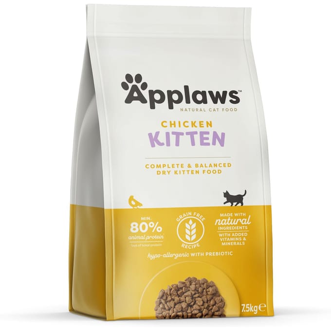 2x7,5kg Kitten Kip Applaws Kattenvoer