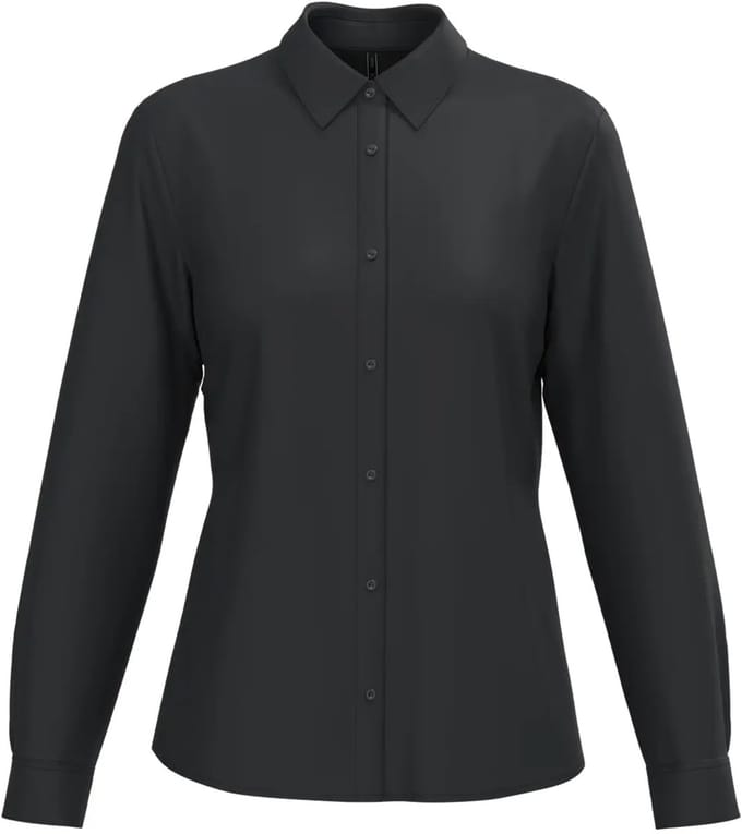 Vrouwen popeline polycotton blouse zonder zak Kariban Collection Corporate