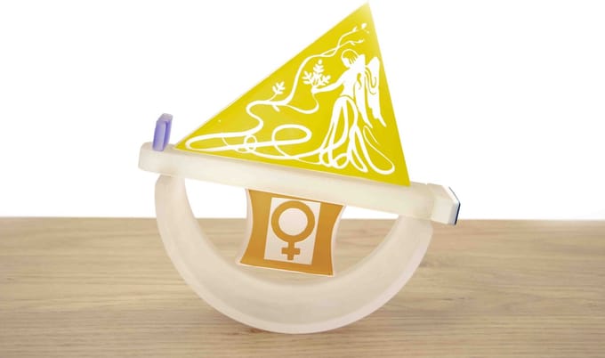 Loranto Sterrenbeeld Maagd glazen object
