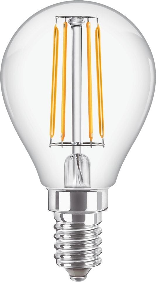 Philips Corepro LEDluster E14 Kogel Filament Helder 4.3W 470lm - 827 Zeer Warm Wit