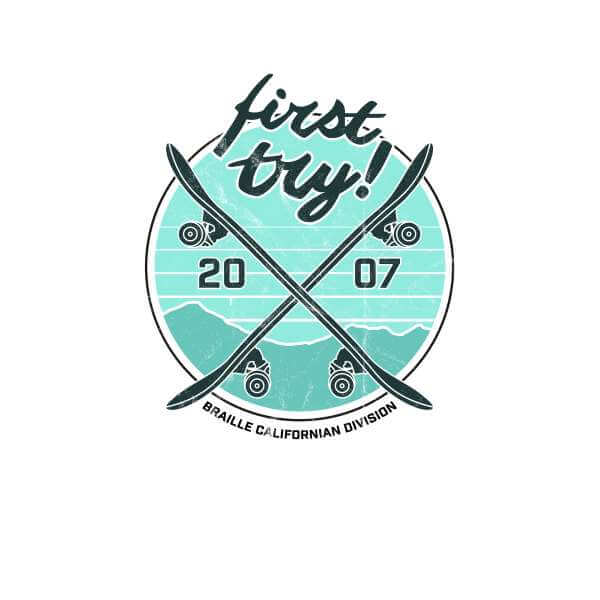 Braille Skateboarding Limited Edition First Try Men's T-Shirt - White - M