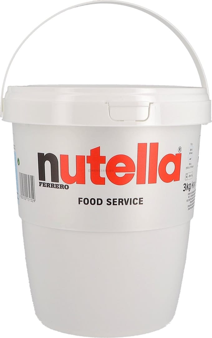 2x Nutella Hazelnootpasta 3 kg