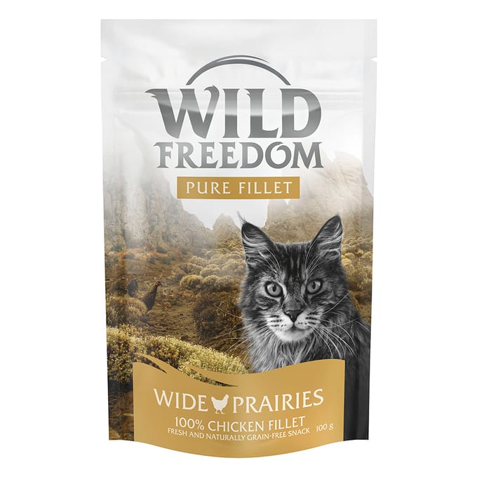 Wild Freedom Droogvoer, Natvoer of Snacks voor een probeerprijs! - Filet Snack Kip 100 g