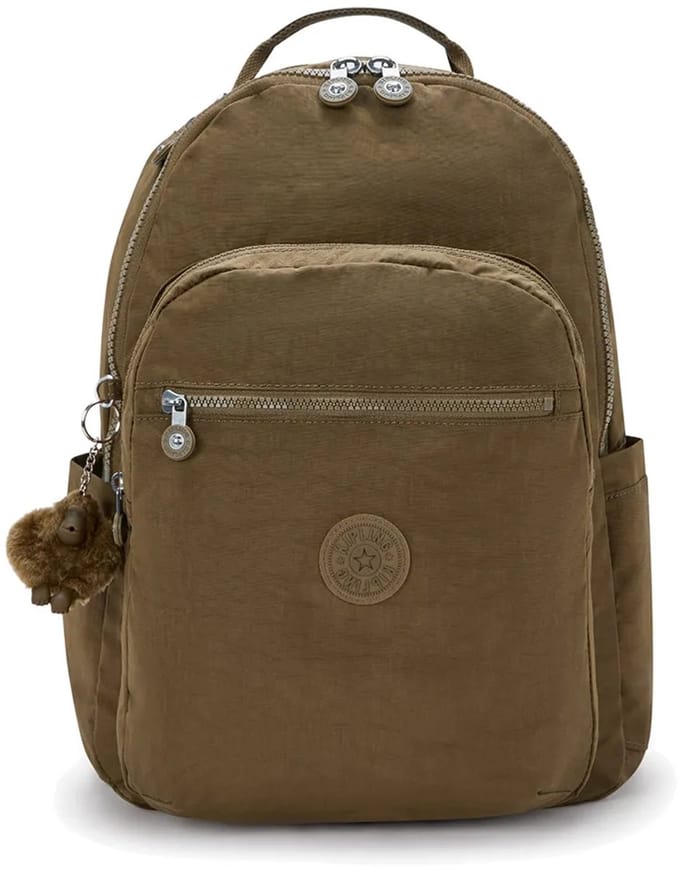 Kipling SEOUL Dames Rugzak - Smooth Khaki