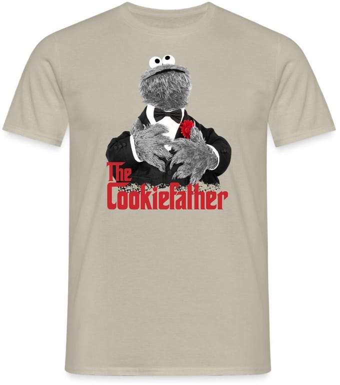 Sesamstraat Koekiemonster The Cookiefather T-Shirt Heren
