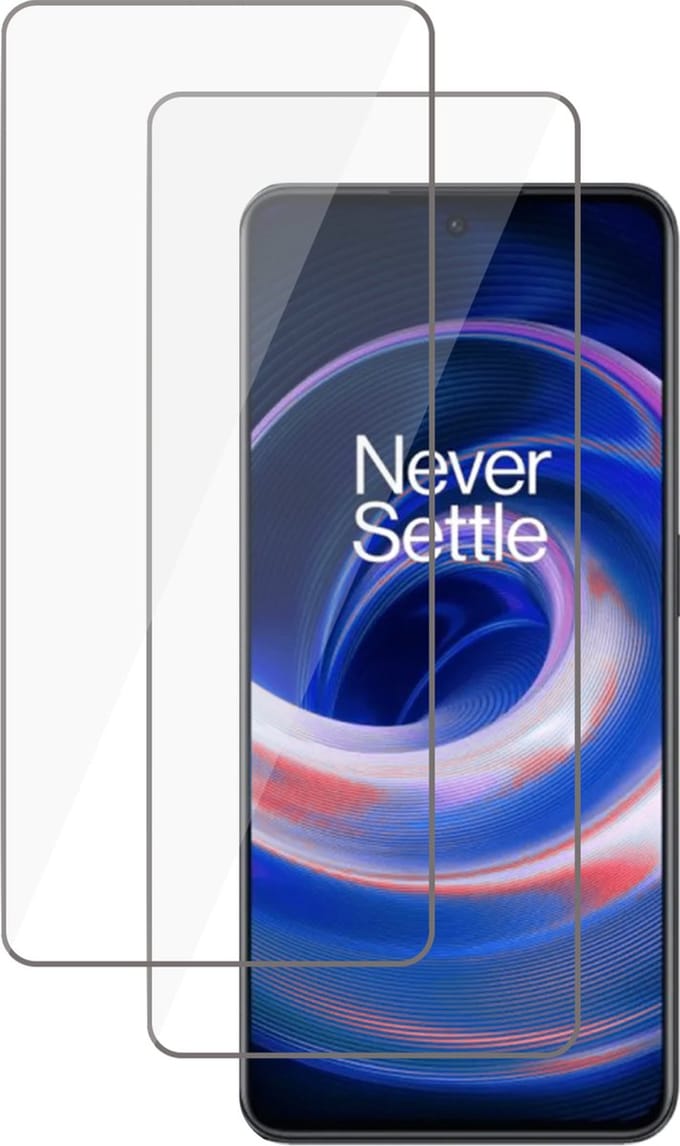 Screenprotector geschikt voor OnePlus Ace - Tempered Glass Screen Protector - 2 Stuks