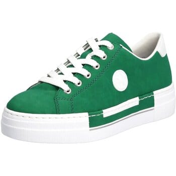 Rieker dames plateausneaker smaragdgroen