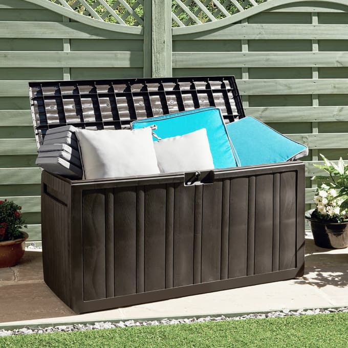 vidaXL - Kussenbox - 117x45,5x57,5 - cm - 270 - L - bruin