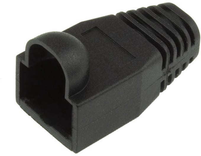 ACT RJ45 zwarte tule voor 6,5 mm kabel