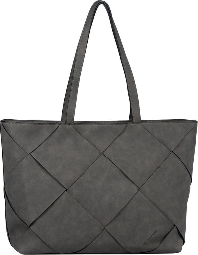TOM TAILOR Schoudertas Maya Zip Shopper Black Donkergrijs