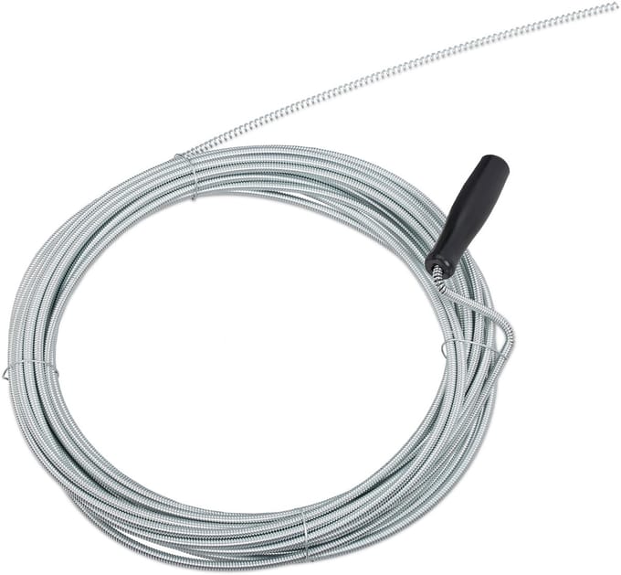 ontstoppingsveer - 10 m - rioolveer - gootsteenontstopper - Ø 5mm - zilver