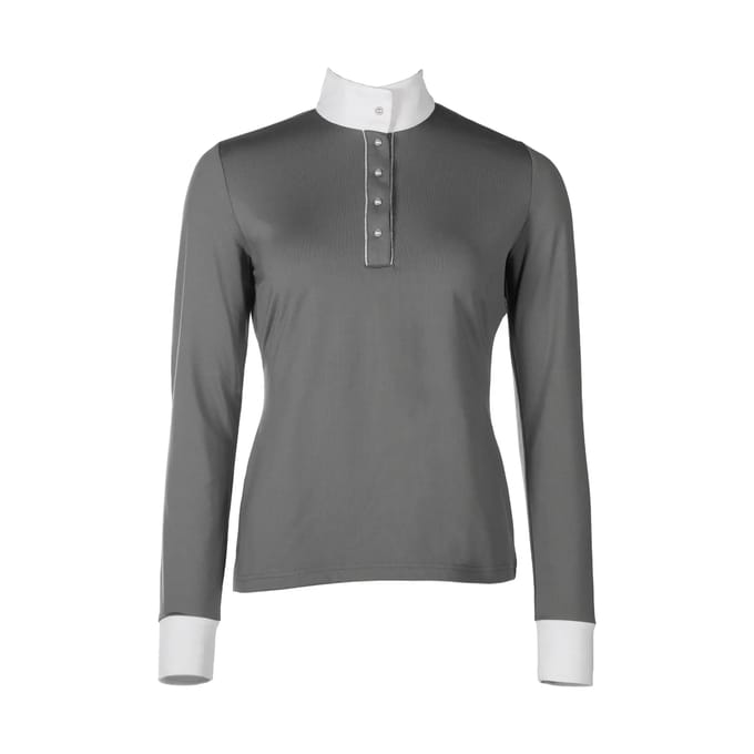 Dames wedstrijdpolo met lange mouwen HKM Emilia