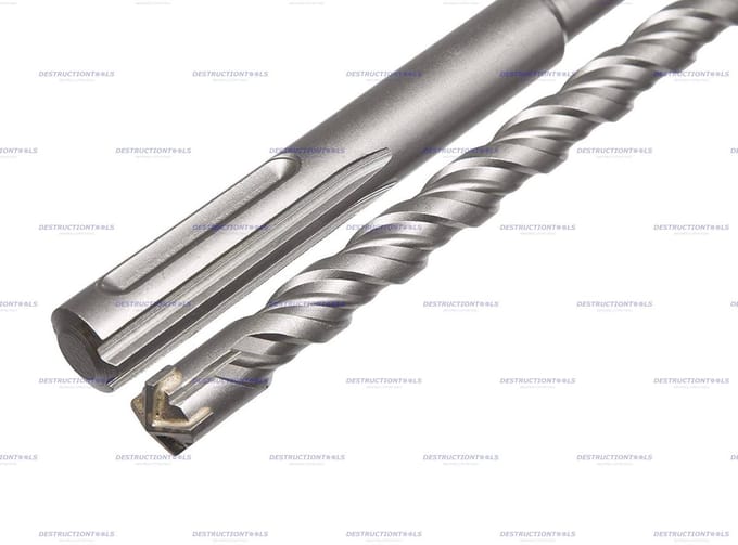 Destructiontools SDS Max bits/betonboren Ø 20mm x 540mm - 4-snijder met stofafvoerkanaal