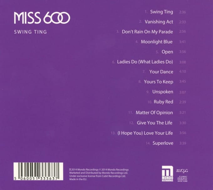 Miss 600 - Swing Ting (CD)