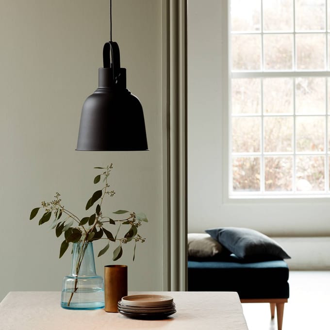 Nordlux Hanglamp Adrian in zwart, Ø 25cm