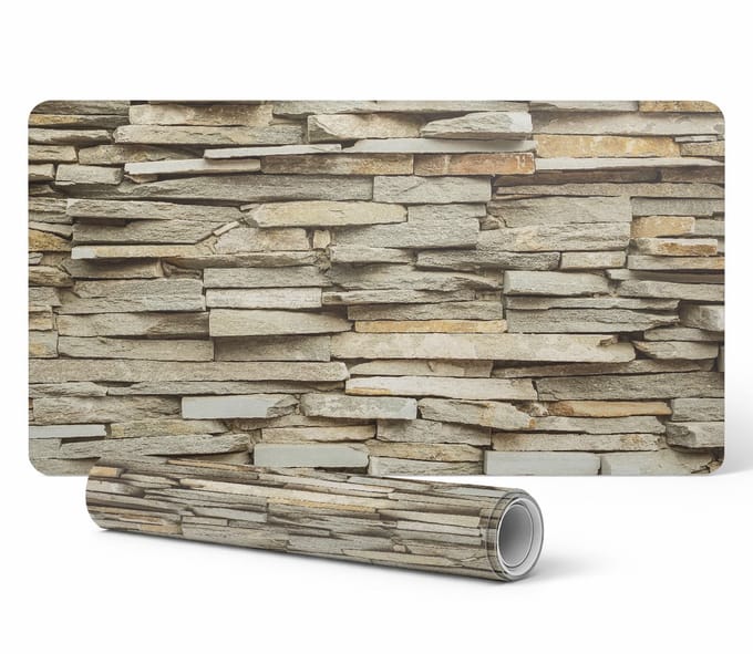 Stone Wall toetsenbord- en accessoires bureauonderlegger 90x45 cm