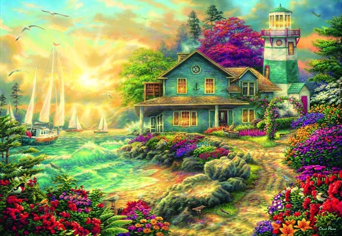 Grafika puzzel Sunrise by the Sea - 1000 stukjes legpuzzel.