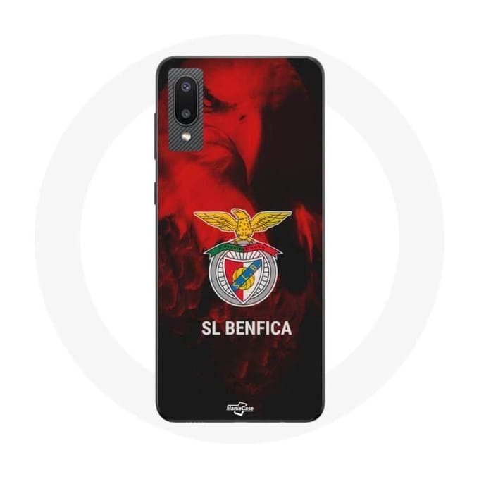 Coque maniacase pour Samsung Galaxy A02 slb benfica aigle noir