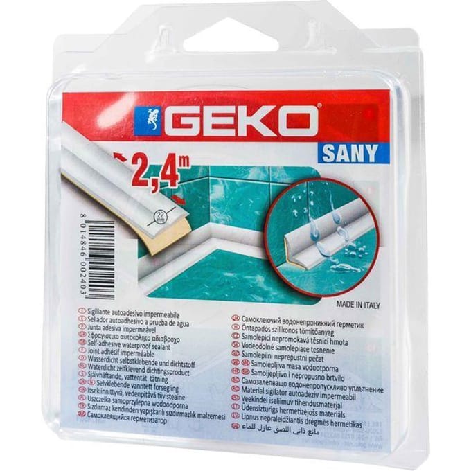 GEKO SANY afdichtingskit transparante lijm wit