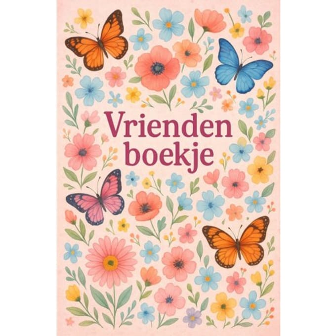Bloemen En Vlinders Vriendenboekje - Andries B.V.