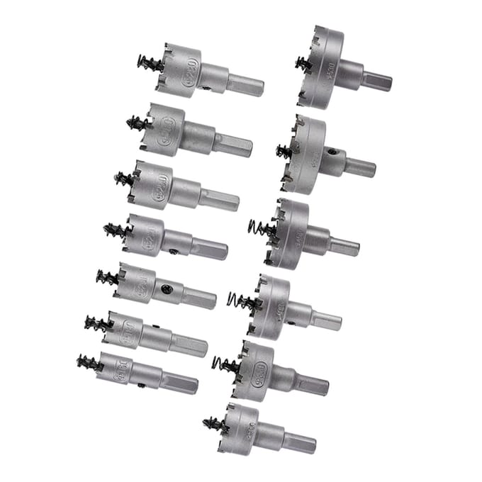 13-delige set 16 18 20 22mm Carbide Tip TCT Boor Gatzaag Set RVS
