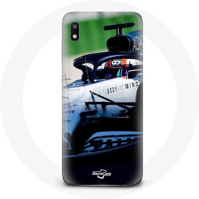 Hoesje voor Samsung Galaxy A10 Formule 1 Pierre Gasly F1 Driver Wit