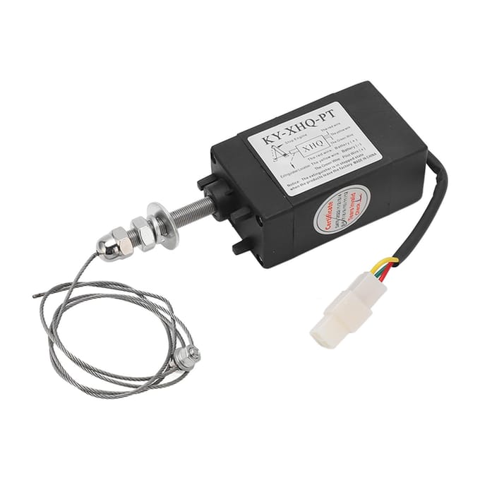 Dieselmotor Stop Solenoïdeklep Servo Motor Besturing Generator Uitschakel Solenoïdeklep Uitschakelen NC 24V