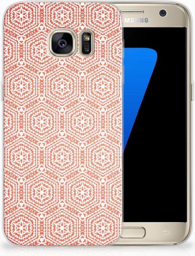 Samsung Galaxy S7 TPU bumper Pattern Orange