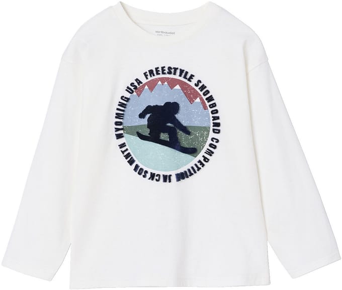Vertbaudet T-shirt voor jongens met print op de voorkant