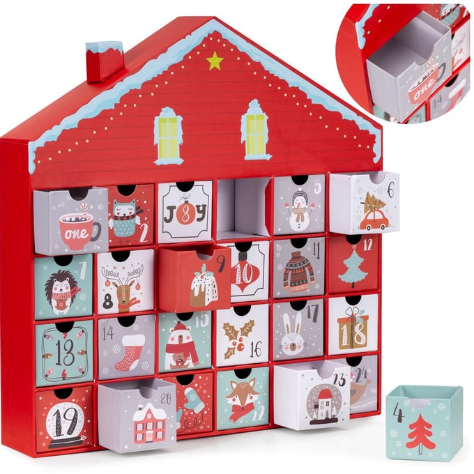 Springos Adventskalender | 24 Delig | Papier | Kerstboom