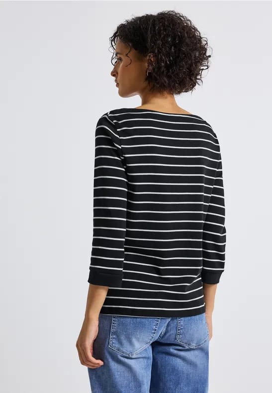 Gestreept basic shirt