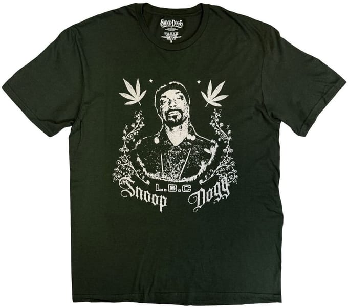 Snoop Dogg - L.B.C. Heren Tshirt - S - Groen