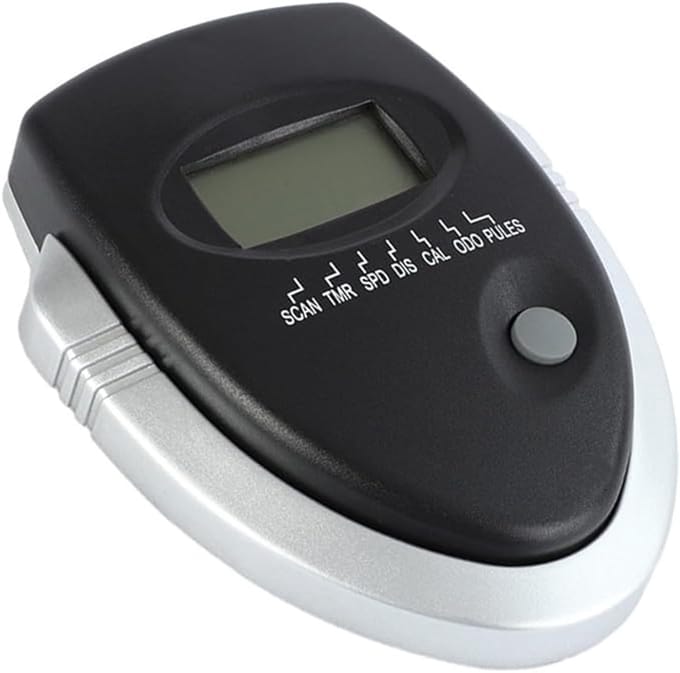 Hometrainer fietsmonitor met LCD-scherm, snelheidsmeter, hometrainer meter, zwart